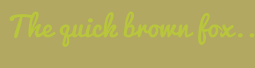 Image with Font Color B8C53D and Background Color B2A861